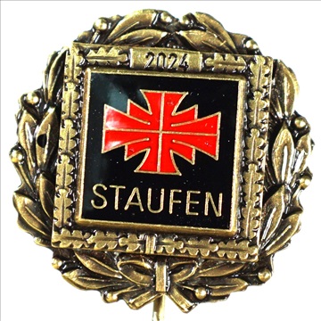 Leistungsnadel 2024 mit Kranz in Gold